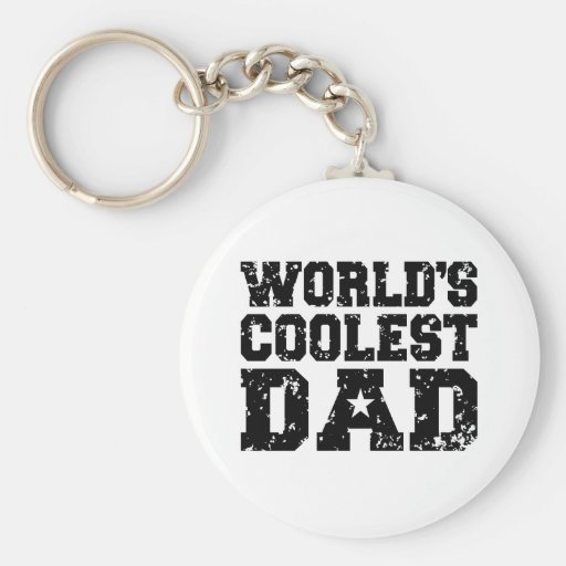 World's Coolest Dad Key Chain