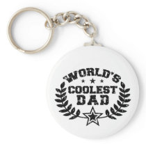 World's Coolest Dad Keychain