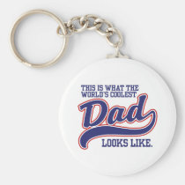 World's Coolest Dad keychains