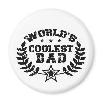 World's Coolest Dad Refrigerator Magnets