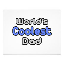World's Coolest Dad Personalized Invite