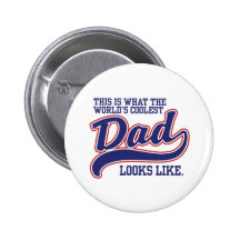 World's Coolest Dad Pin