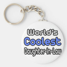 World's Coolest Daughter-In-Law Keychain
