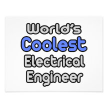 World's Coolest Electrical Engineer Custom Invitations