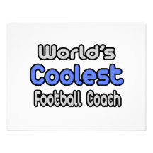 World's Coolest Football Coach Custom Invitation