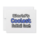 World's Coolest Football Coach Custom Invitation