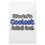 World's Coolest Football Coach Personalized Stationery