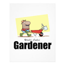 World's Coolest Gardener Letterhead Design