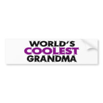 Worlds Coolest Grandma Bumper Stickers