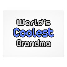 World's Coolest Grandma Personalized Announcement