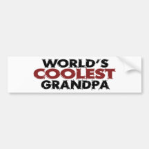 Worlds Coolest Grandpa Bumper Stickers