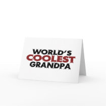 Worlds Coolest Grandpa Greeting Cards