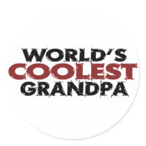 Worlds Coolest Grandpa Stickers