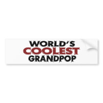 Worlds Coolest Grandpop Bumper Sticker