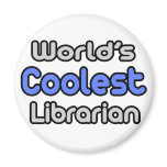 World's Coolest Librarian magnets