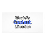 World's Coolest Librarian photo cards