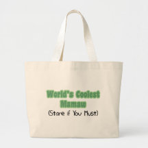 World's Coolest Mamaw Canvas Bags