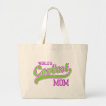 World's Coolest Mom Canvas Bags
