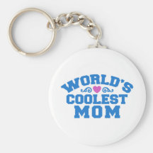 World's Coolest Mom Key Chain