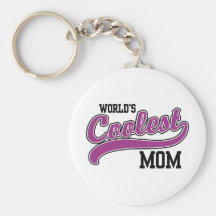 World's Coolest Mom Keychain