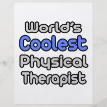 World's Coolest Physical Therapist Flyer Design