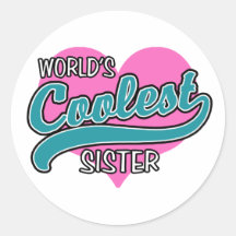 World's Coolest Sister Stickers