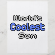 World's Coolest Son Full Colour Flyer