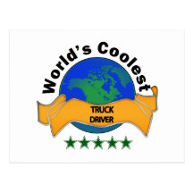 World's Coolest Truck Driver Post Cards