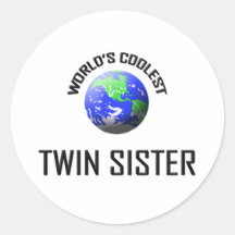 World's Coolest Twin Sisters Sticker
