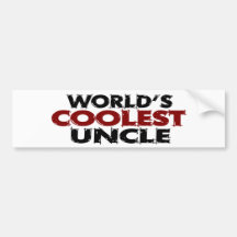 Worlds Coolest Uncle Bumper Sticker