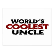 Worlds Coolest Uncle Postcard