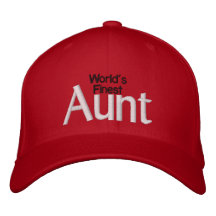 World's Finest Aunt Embroidered Baseball Cap