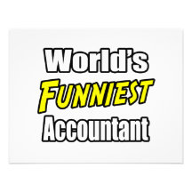 World's Funniest Accountant Custom Invites