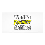 World's Funniest Architect Customized Photo Card