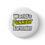 World's Funniest Bartender buttons