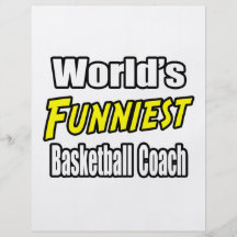 World's Funniest Basketball Coach Full Color Flyer