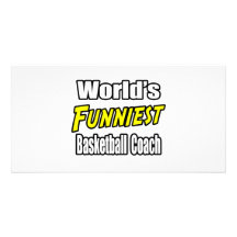 World's Funniest Basketball Coach Photo Card Template