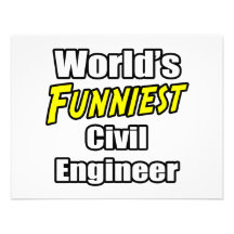 World's Funniest Civil Engineer Personalized Invites