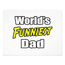 World's Funniest Dad Personalized Invitation