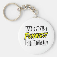 World's Funniest Daughter-In-Law Keychains