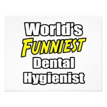 World's Funniest Dental Hygienist Custom Invitation