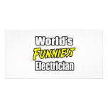 World's Funniest Electrician Photo Greeting Card