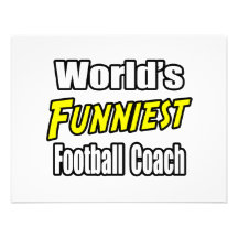 World's Funniest Football Coach Invitations