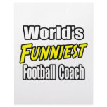 World's Funniest Football Coach Letterhead Design