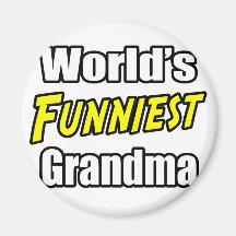 World's Funniest Grandma Fridge Magnet