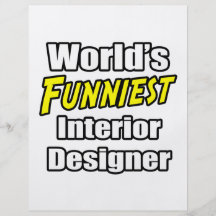 World's Funniest Interior Designer Full Colour Flyer