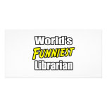 World's Funniest Librarian photo cards