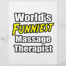 World's Funniest Massage Therapist Flyers