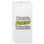 World's Funniest Mathematician rack cards