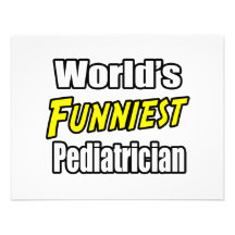 World's Funniest Pediatrician Personalized Announcements